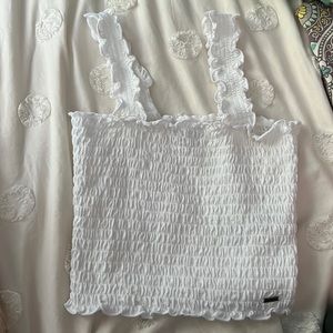 Hollister ruffle tank top size medium